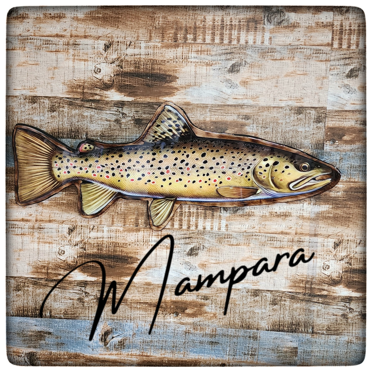 Brown Trout Print mount small