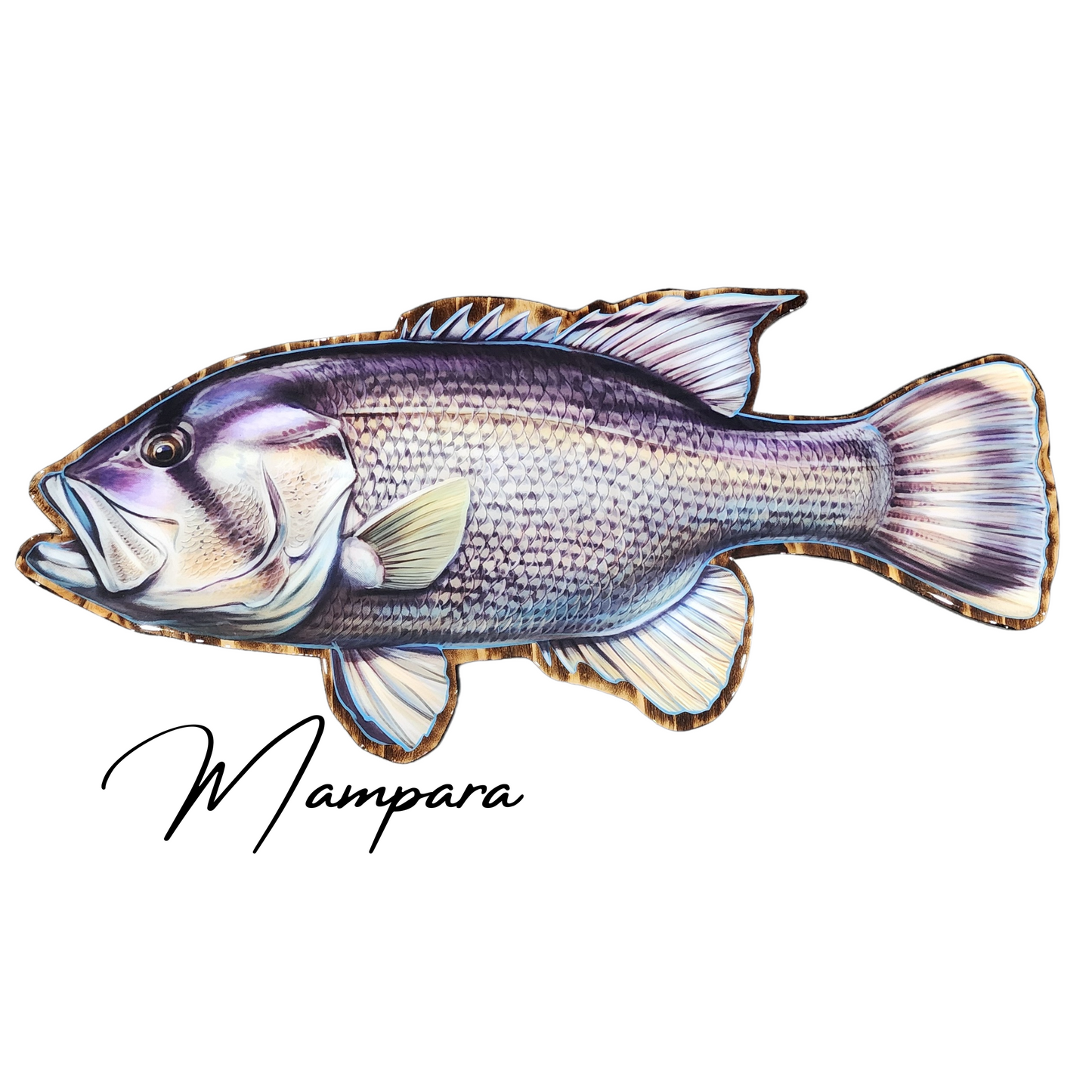 Dhu Fish Print mount 100cm in length