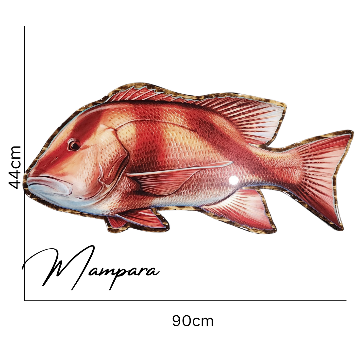 Red Emperor mount 85cm in length (left Facing)