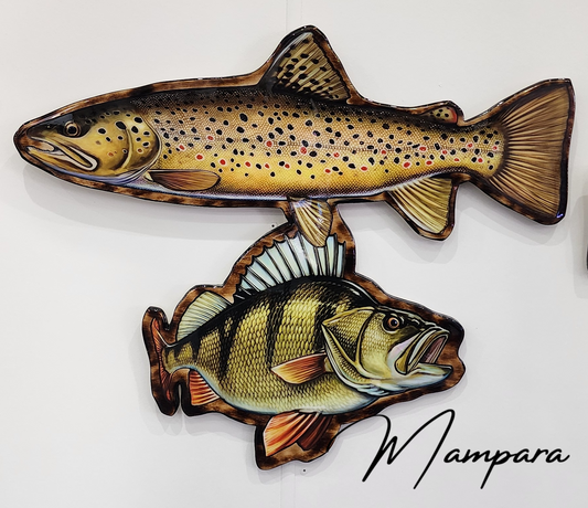 Brown Trout & Redfin Perch (Double Trouble)