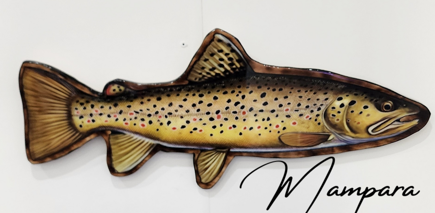Brown Trout Print mount Large