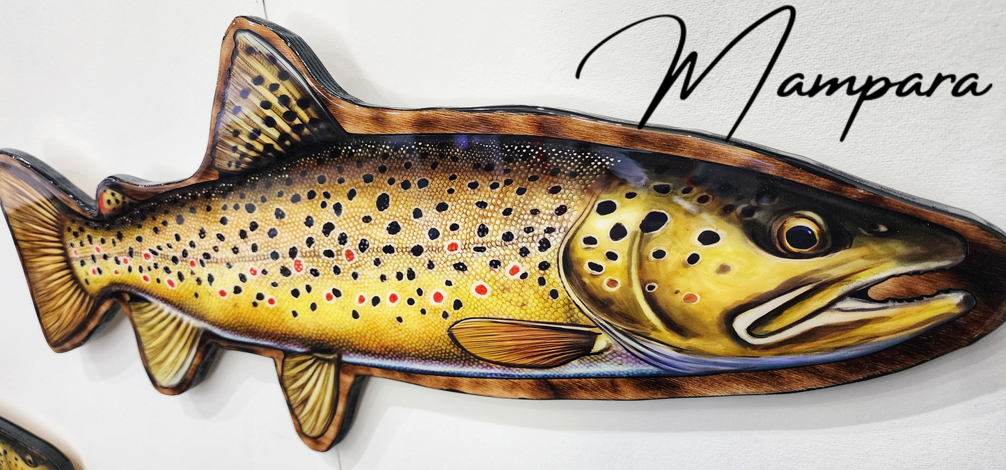 Brown Trout Print mount Large