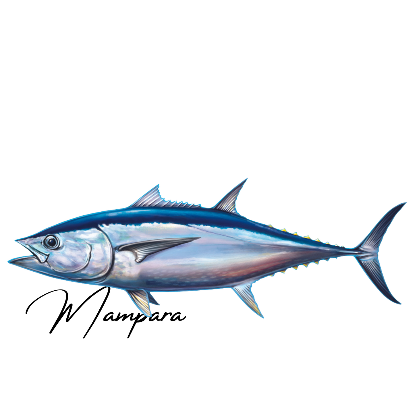 Longtail Tuna Print mount 100cm