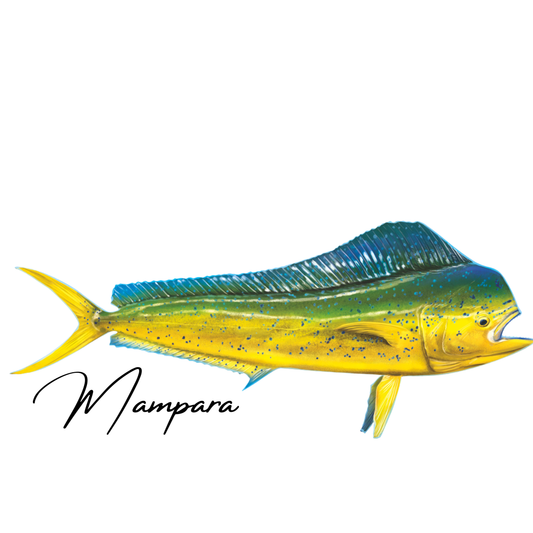 Mahi Mahi Cow Print mount 100cm