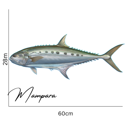 Queenfish Print Mount 100cm