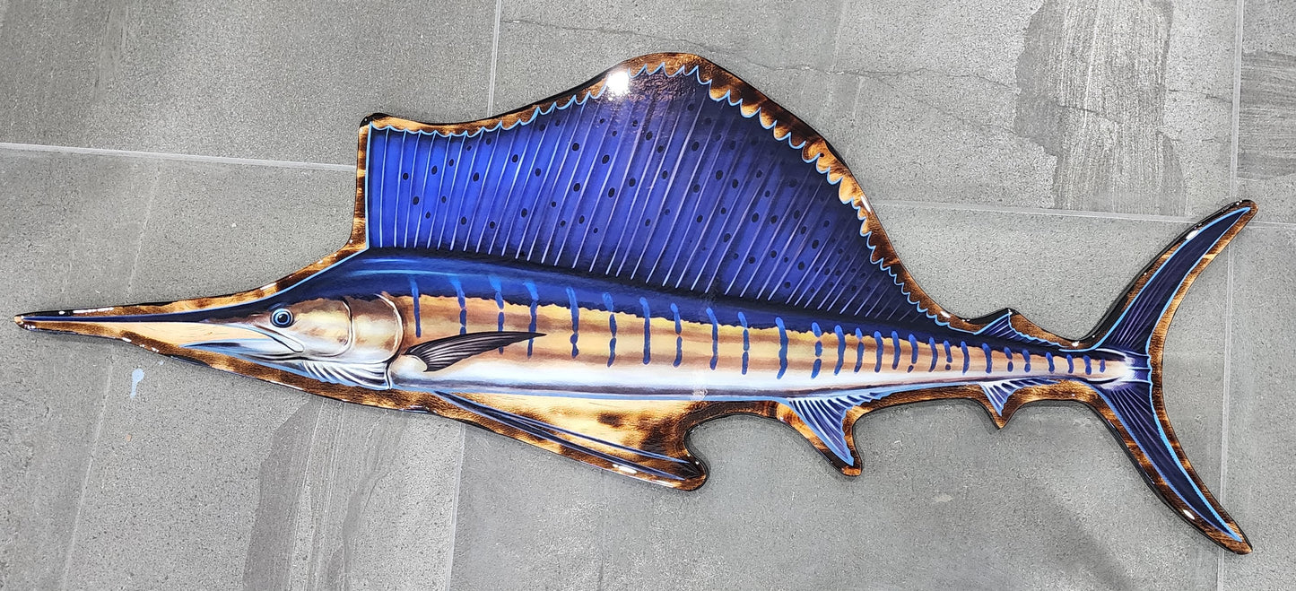 Sailfish Print mount 100cm in length