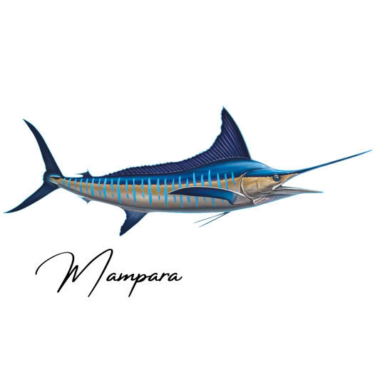 Striped Marlin Side profile mount 100cm