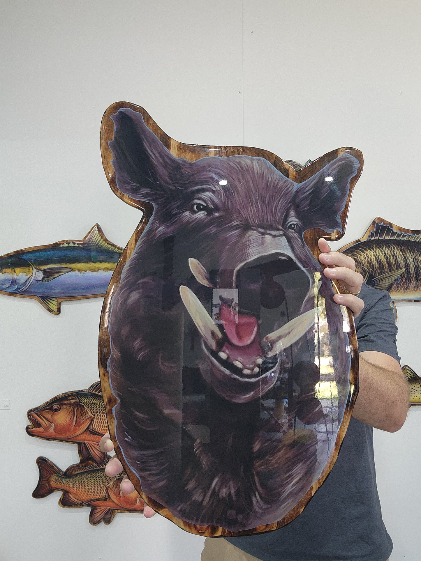 Feral Pig Print Mount