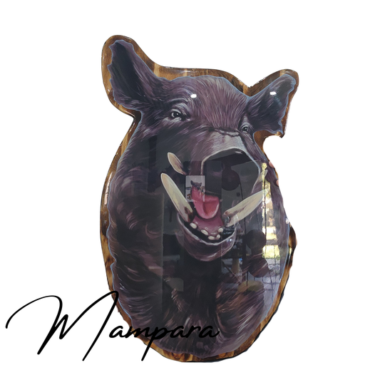 Feral Pig Print Mount
