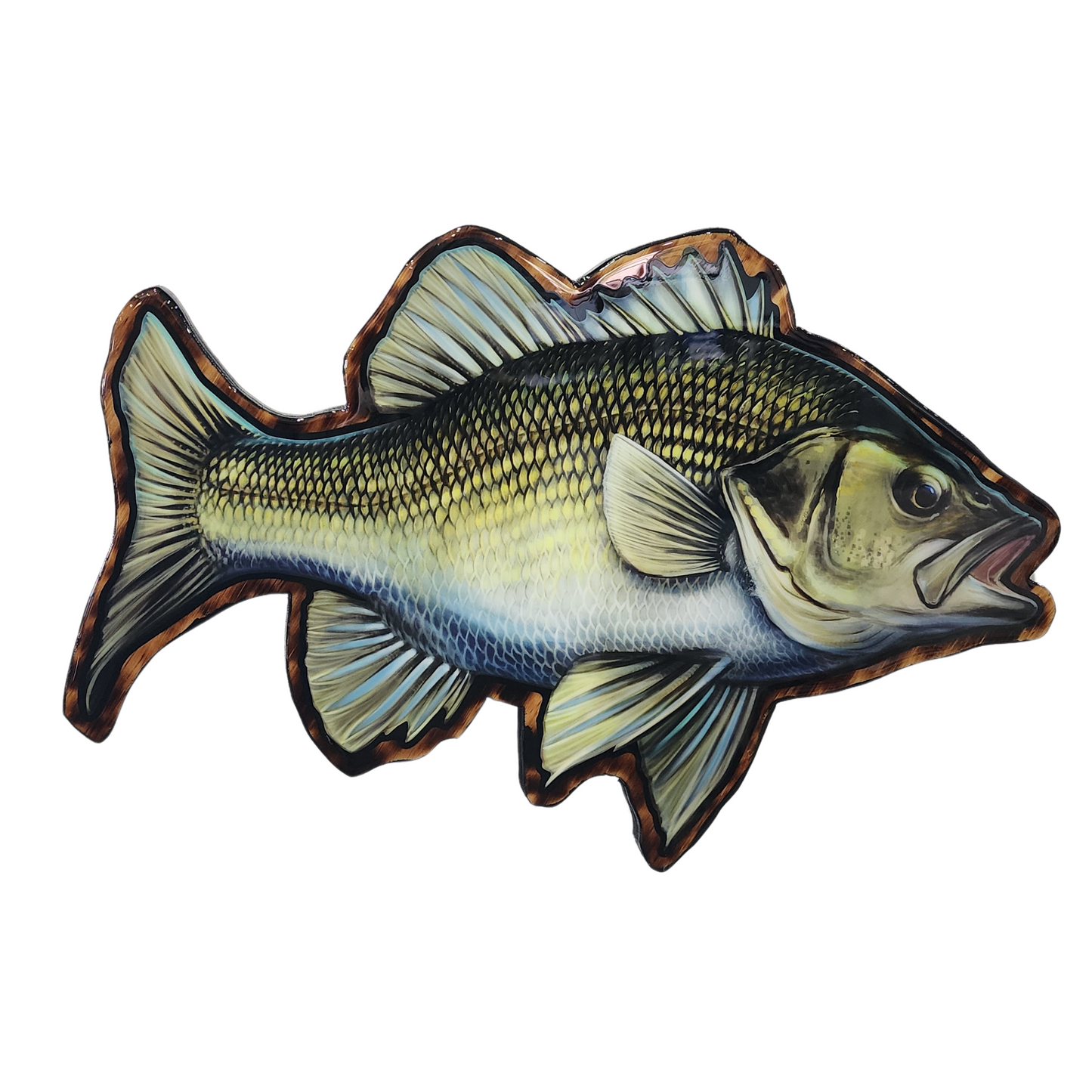 Aussie Bass Print mount right facing