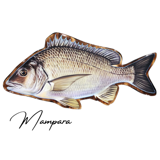 Yellowfin Bream Print mount 40cm