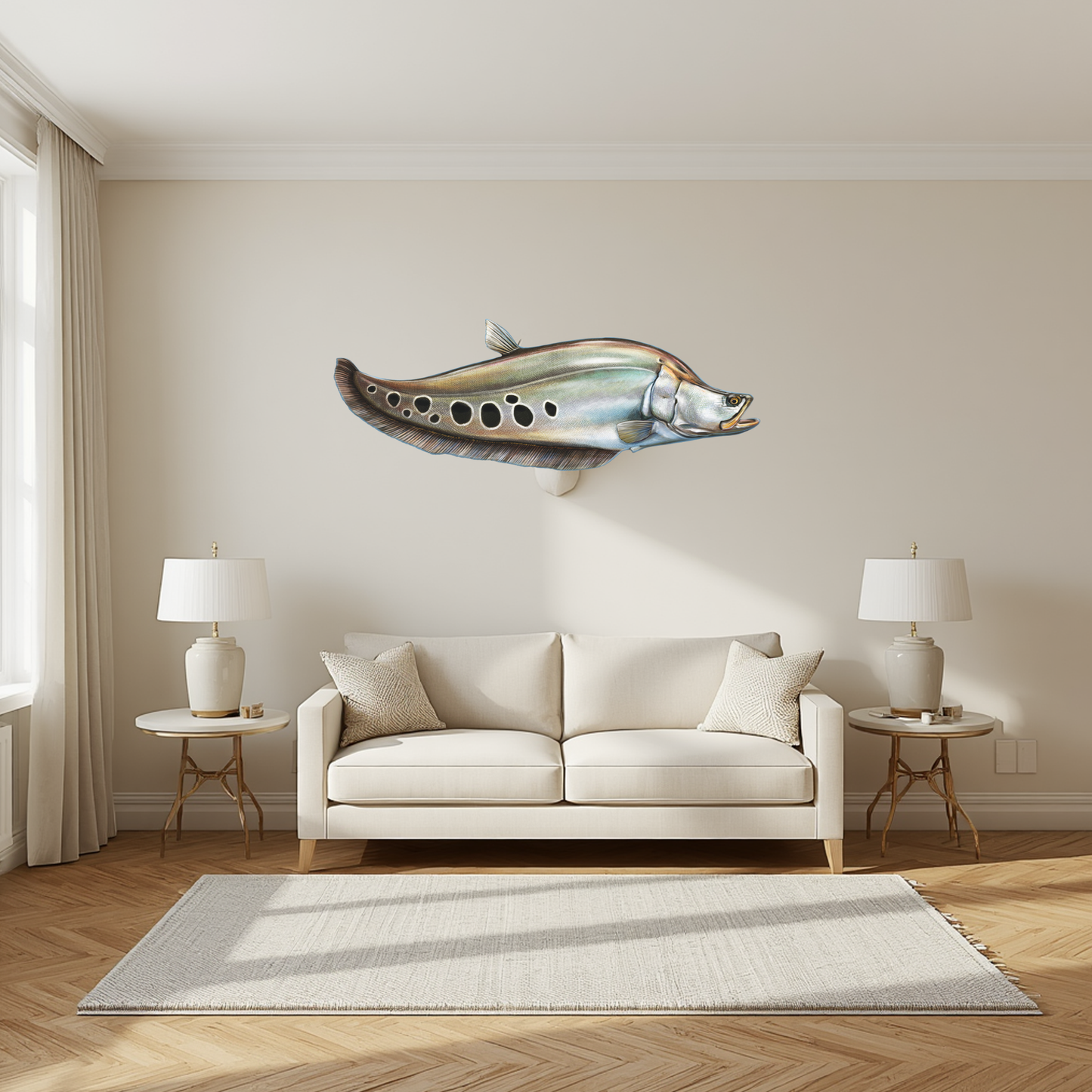 Clown Knife Fish 60cm Print Mount