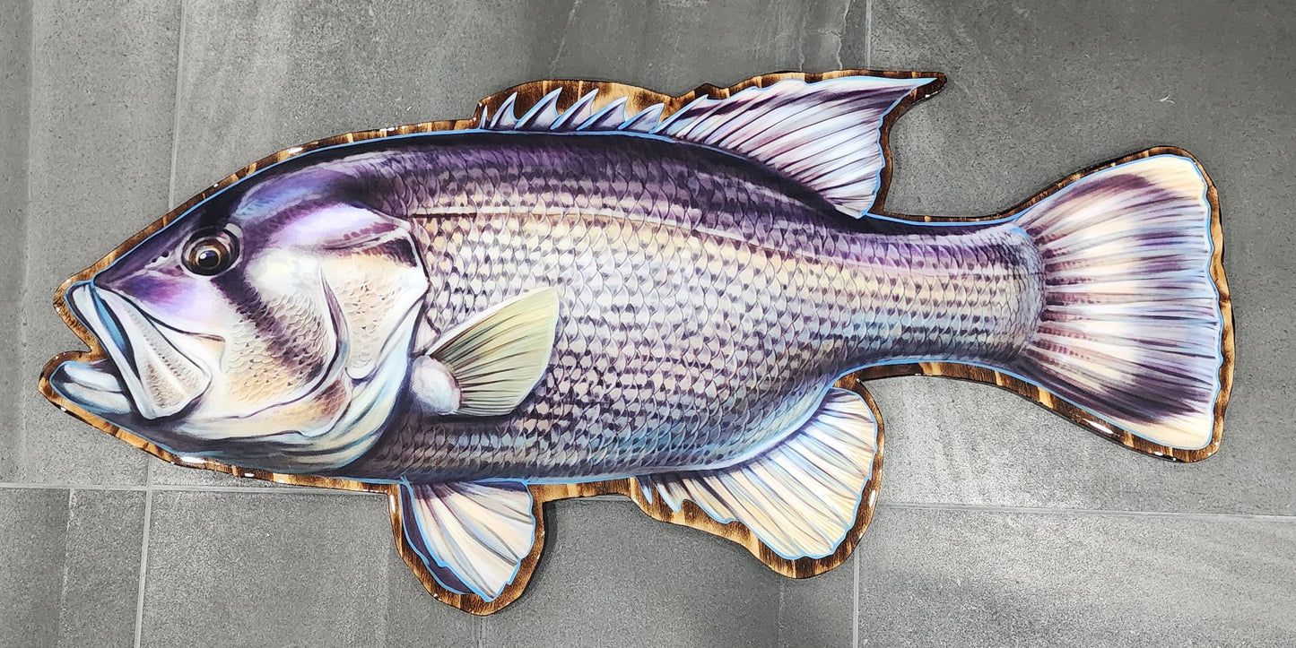 Dhu Fish Print mount 100cm in length