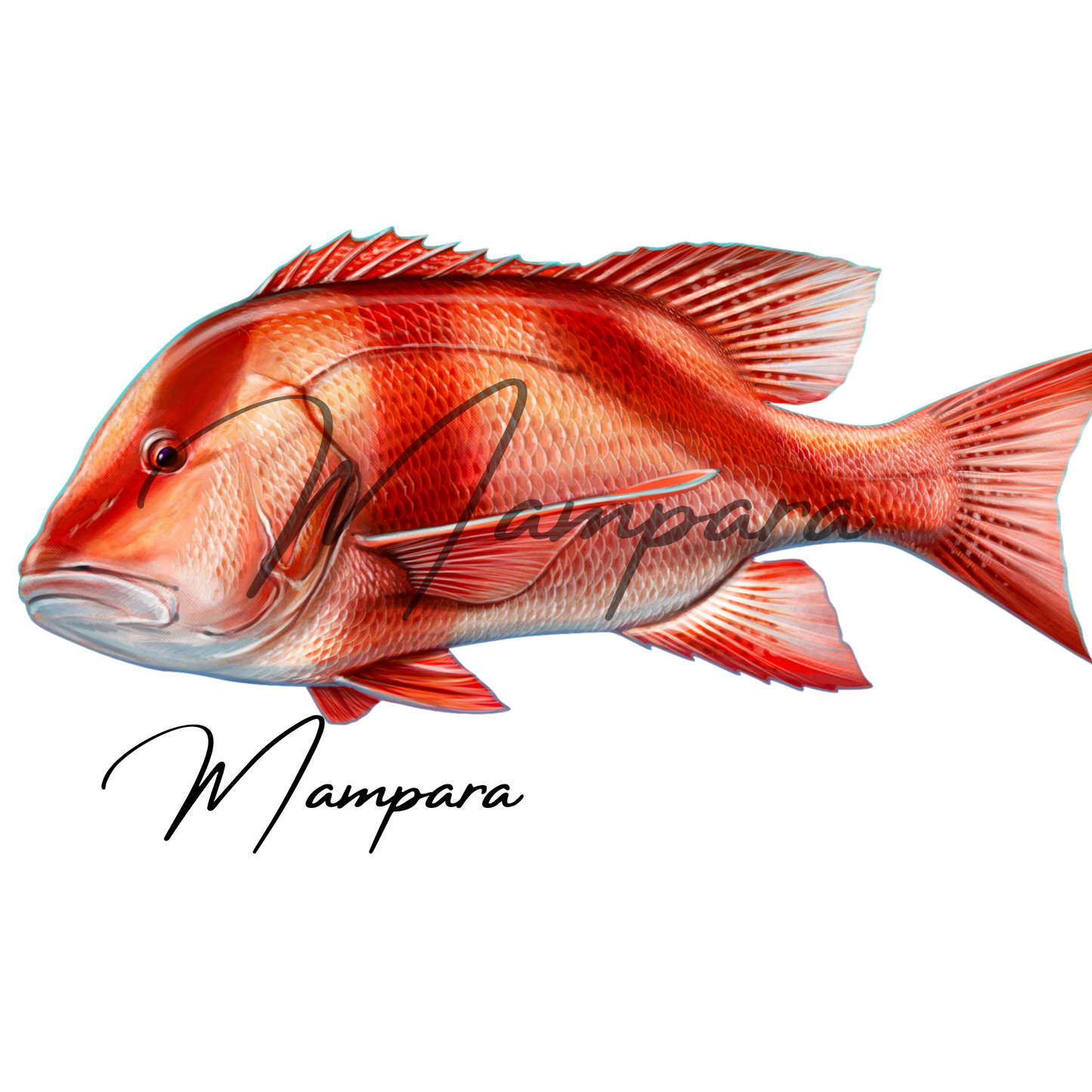 Red Emperor mount 85cm in length (left Facing)