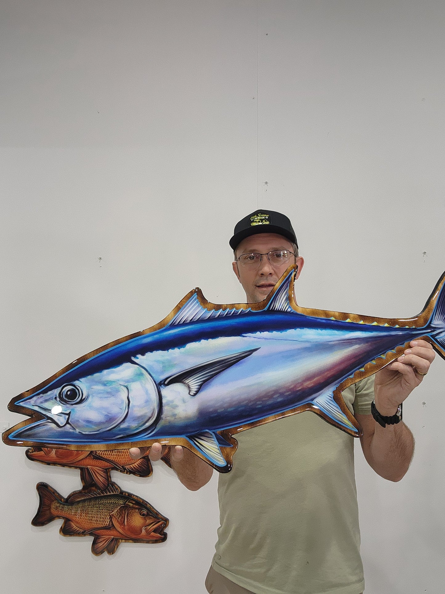 Longtail Tuna Print mount 100cm