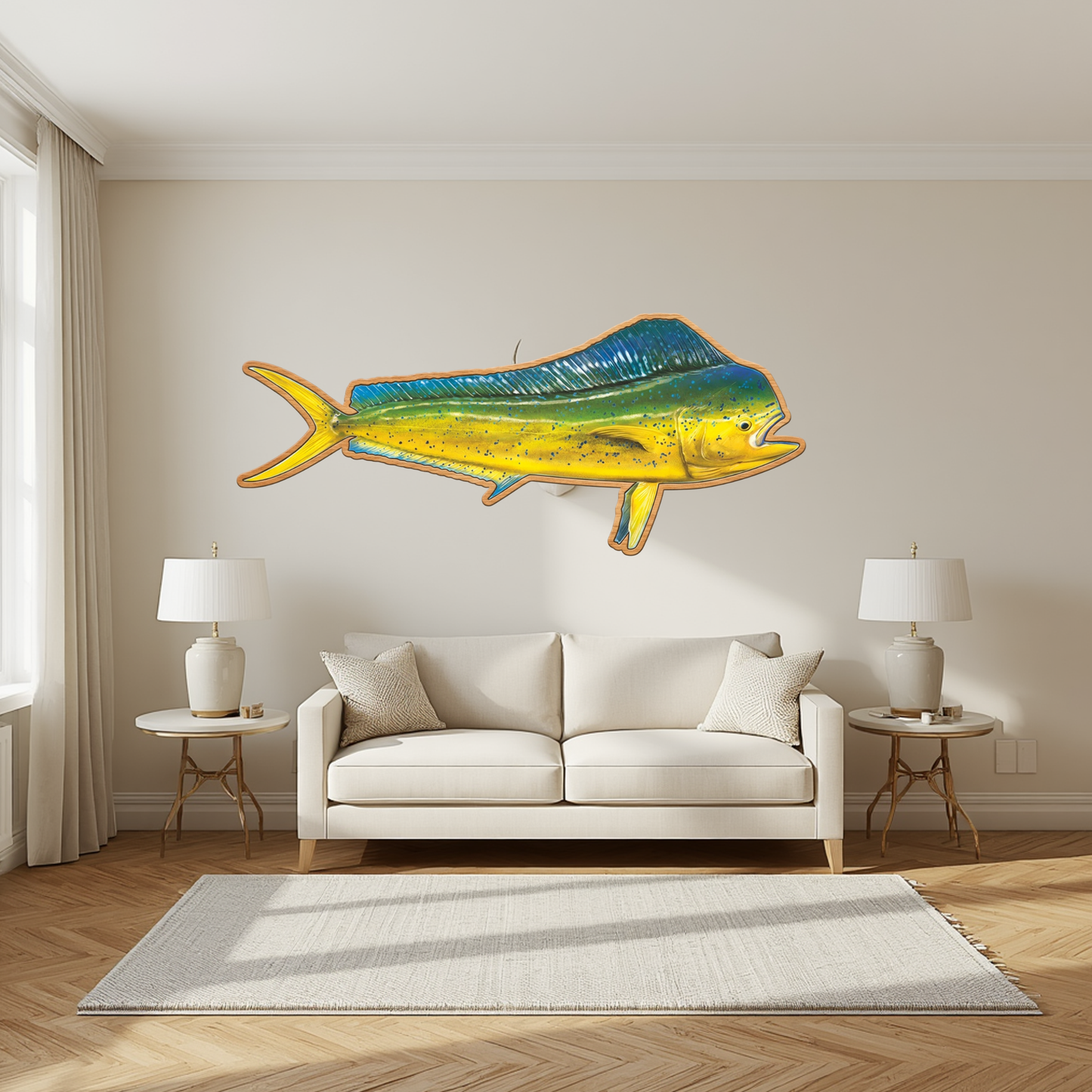 Mahi Mahi Cow Print mount 100cm