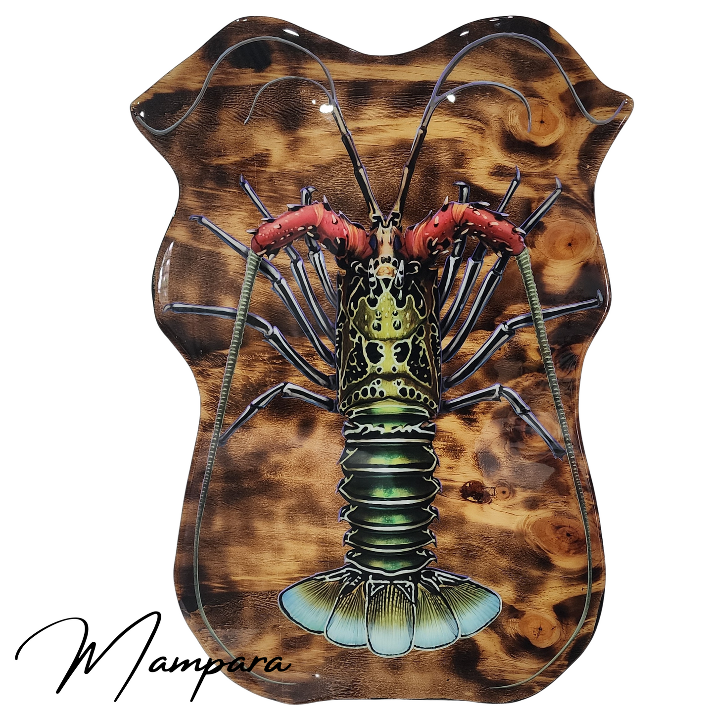 Painted Lobster Print mount