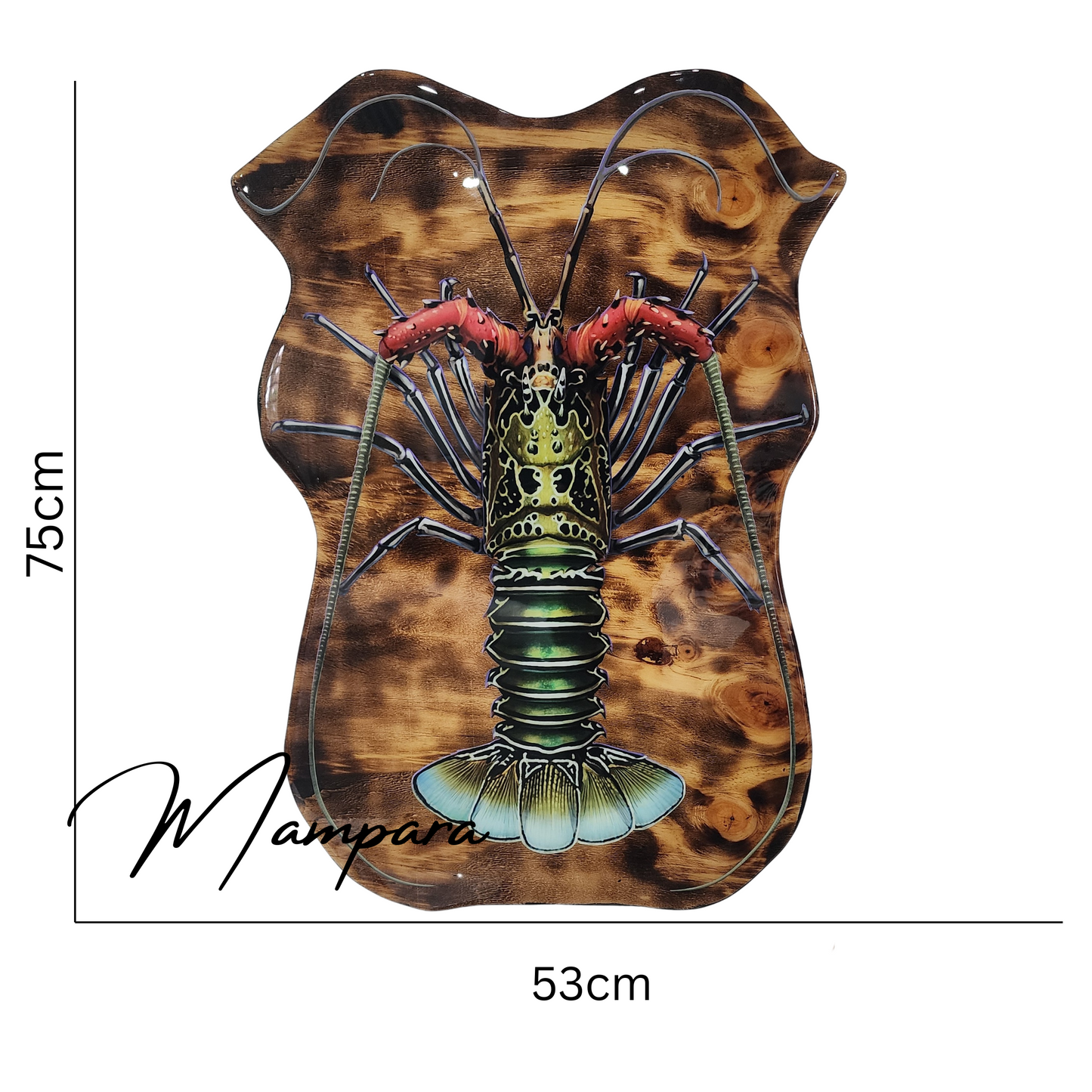 Painted Lobster Print mount