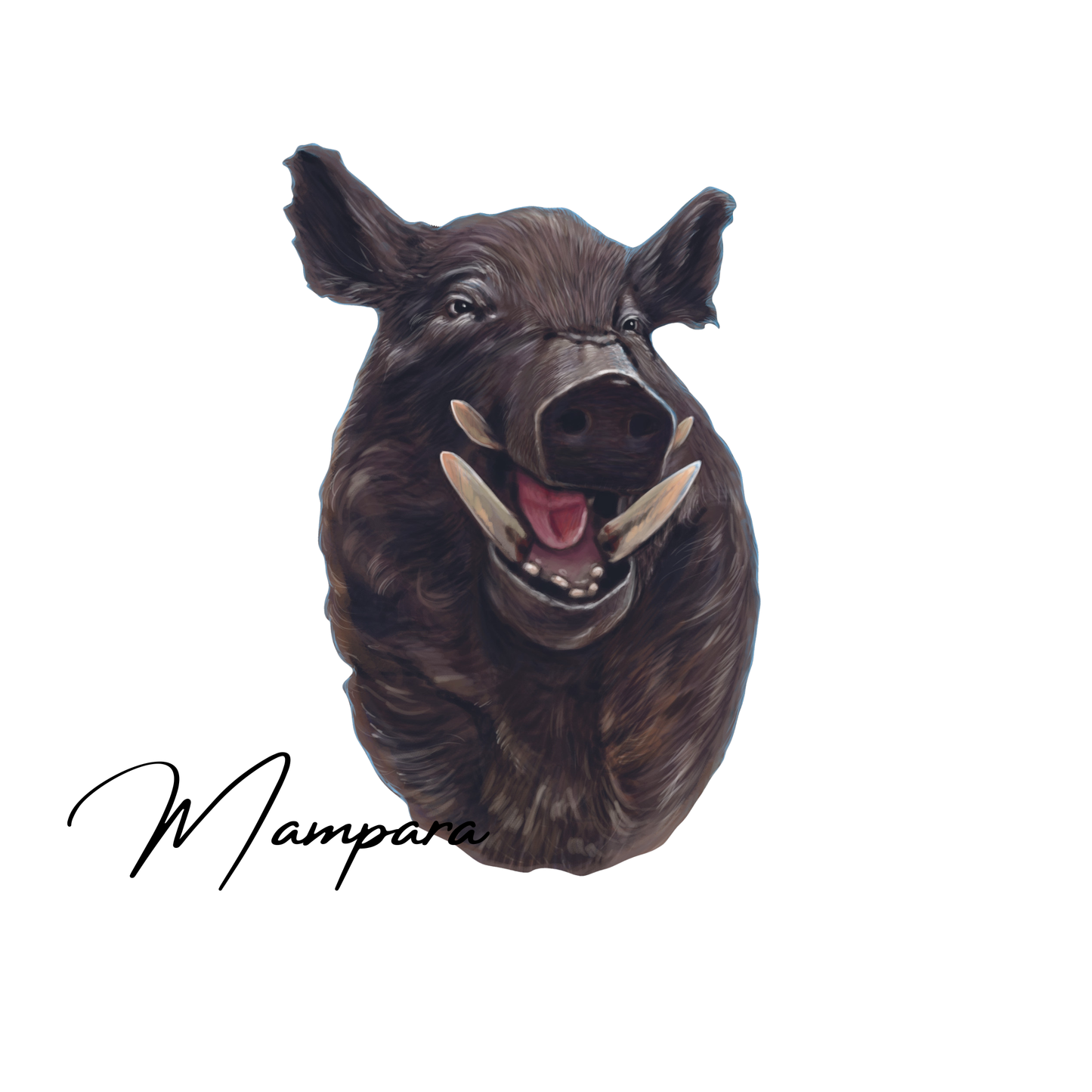 Feral Pig Print Mount