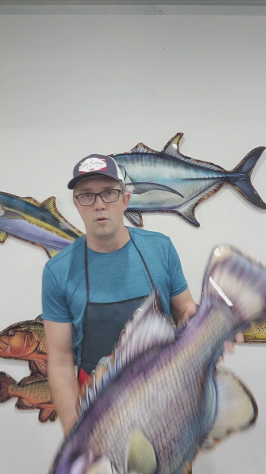 Dhu Fish Print mount 100cm in length