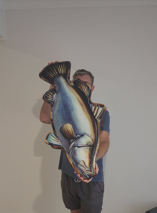 Barramundi XXL Realistic design Print mount 100cm in length