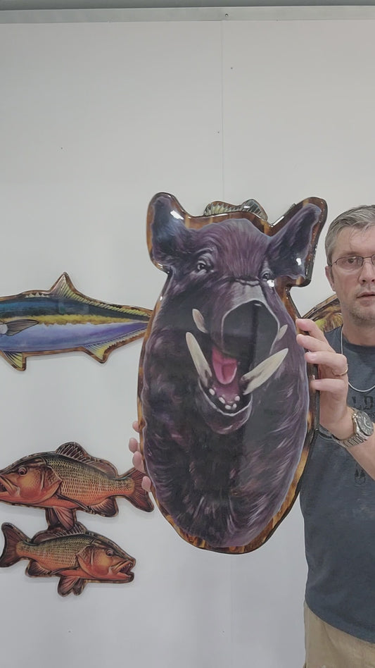 Feral Pig Print Mount