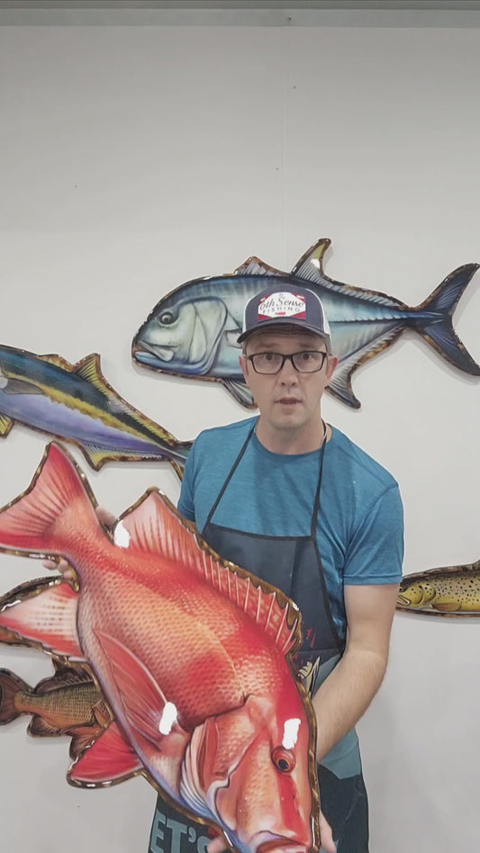 Red Emperor mount 85cm in length (right Facing)