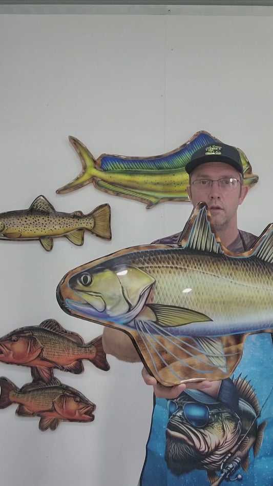 Threadfin Salmon 100cm Print Mount