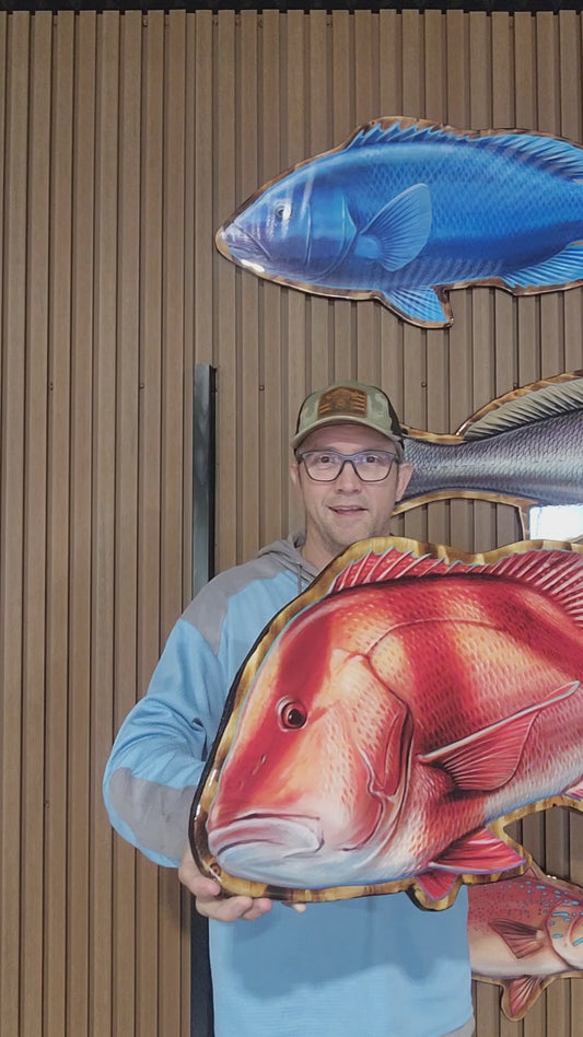 Red Emperor mount 85cm in length (left Facing)