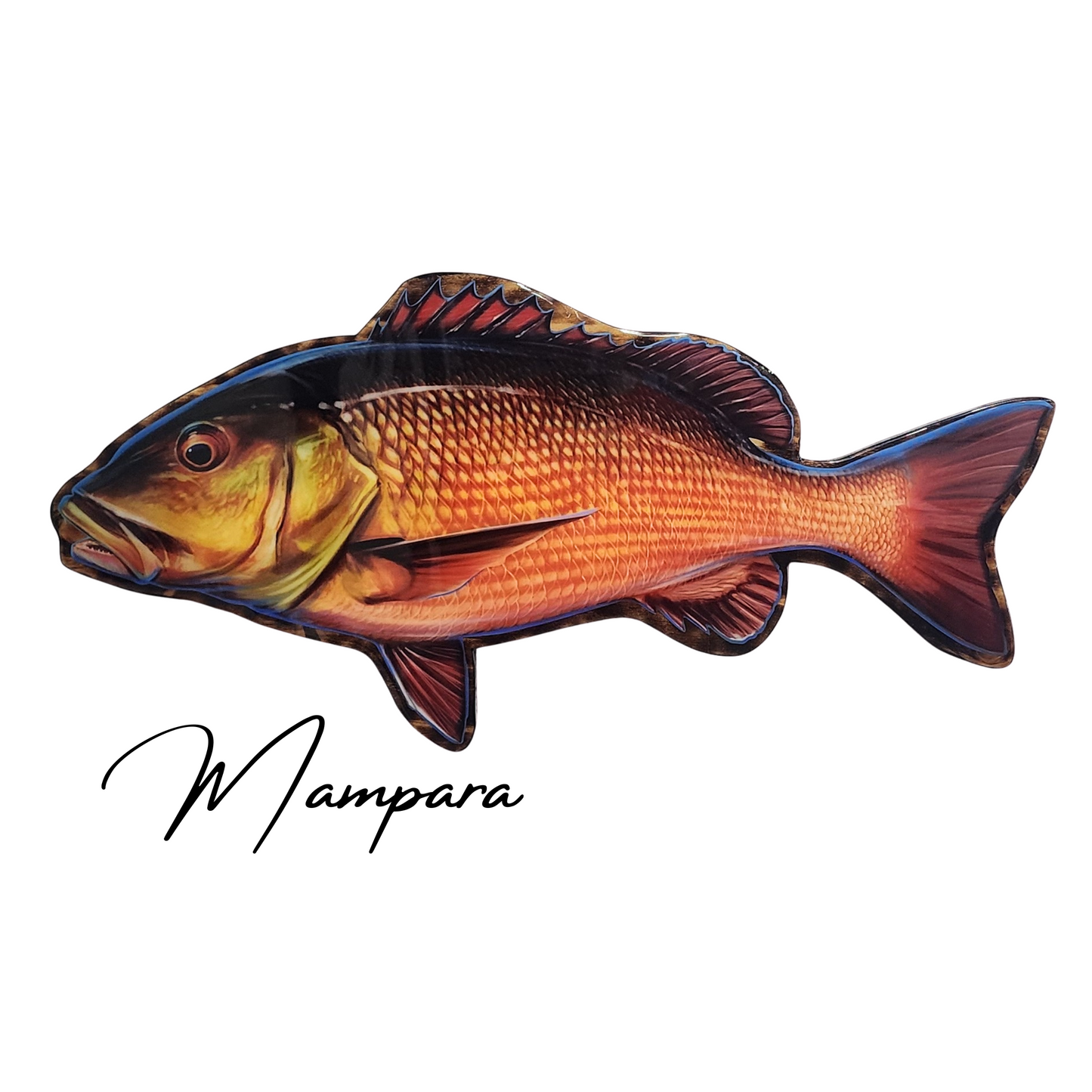 Red Bass Print mount 80cm