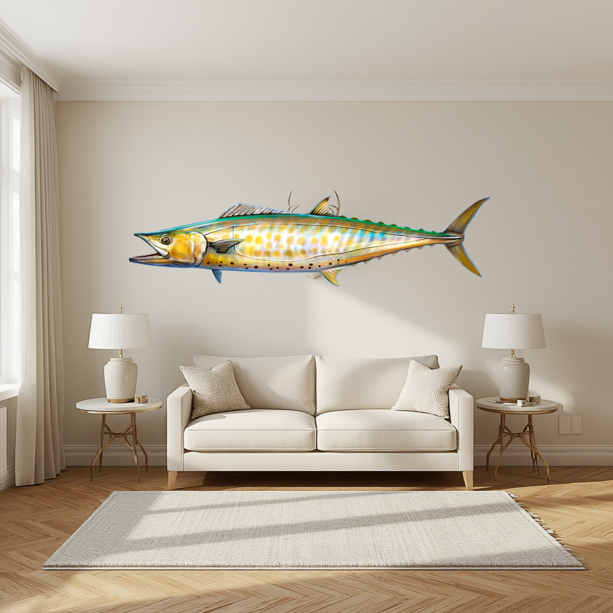 Shark Mackerel Print mount 80cm