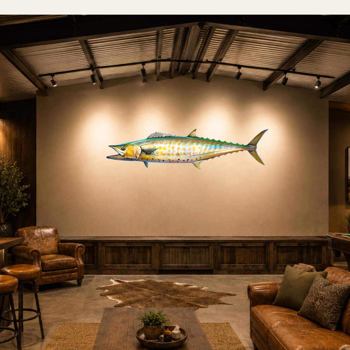 Shark Mackerel Print mount 80cm