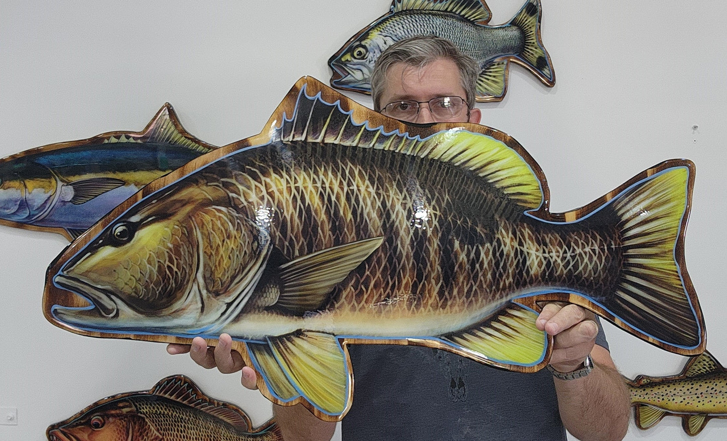 Spot Tail Bass print mount 80cm