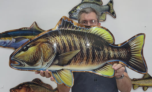 Spot Tail Bass print mount 80cm