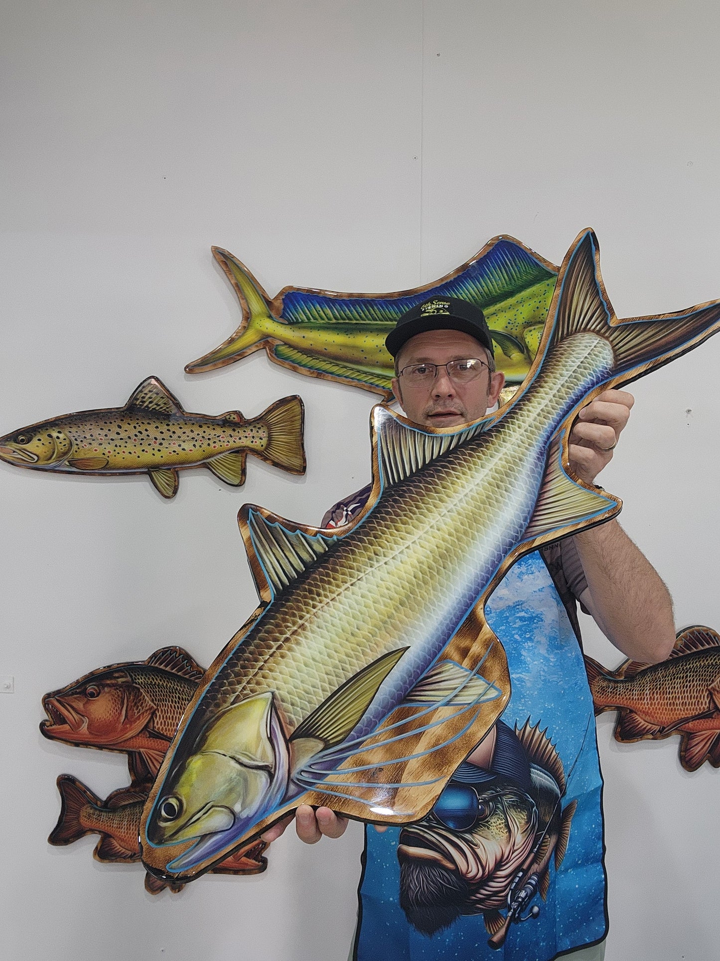 Threadfin Salmon 100cm Print Mount